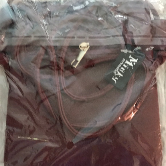 Minky. Burgundy crossbody purse - Picture 2 of 3